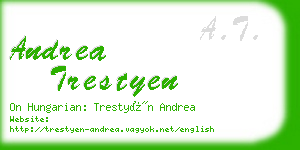 andrea trestyen business card